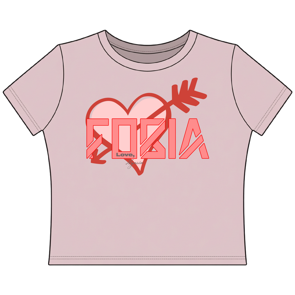 Fobia Women's Baby Tee "Nyasia Love Collection"