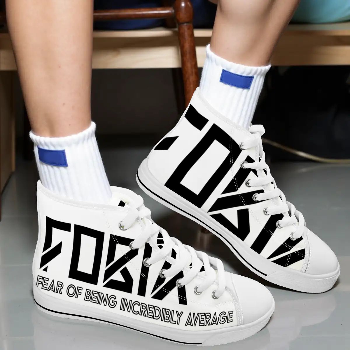 FOBIA High Top Canvas Shoes