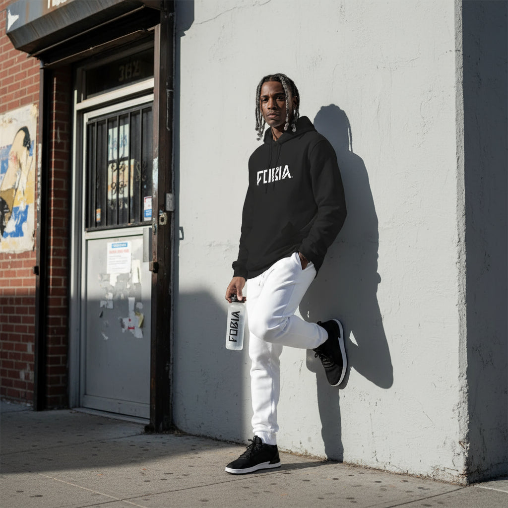 FOBIA Rugged Black Hoodie