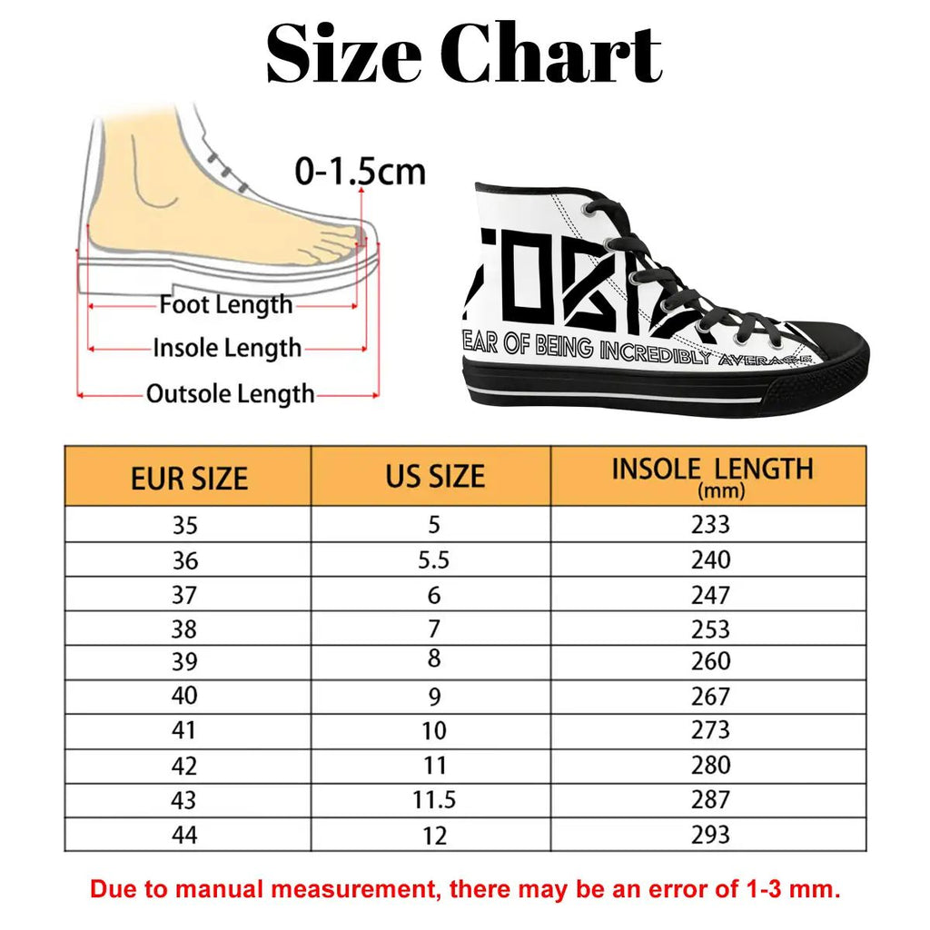 FOBIA High Top Canvas Shoes