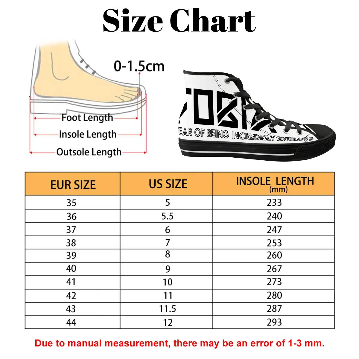 FOBIA High Top Canvas Shoes